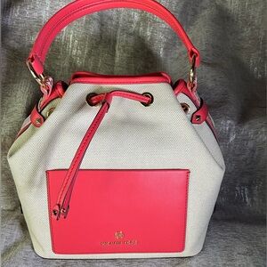 Michael Kors Red and Cream Shoulder Bag